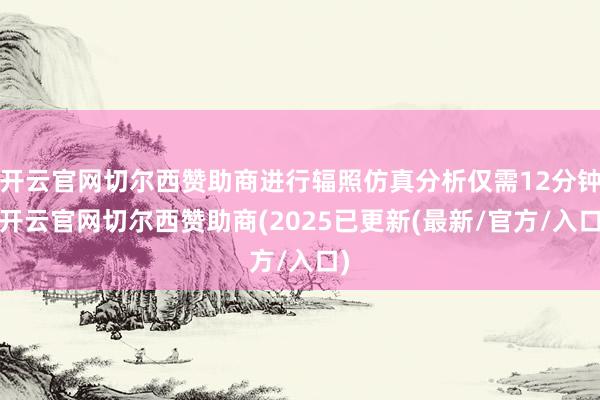 开云官网切尔西赞助商进行辐照仿真分析仅需12分钟-开云官网切尔西赞助商(2025已更新(最新/官方/入口)