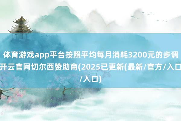 体育游戏app平台按照平均每月消耗3200元的步调-开云官网切尔西赞助商(2025已更新(最新/官方/入口)