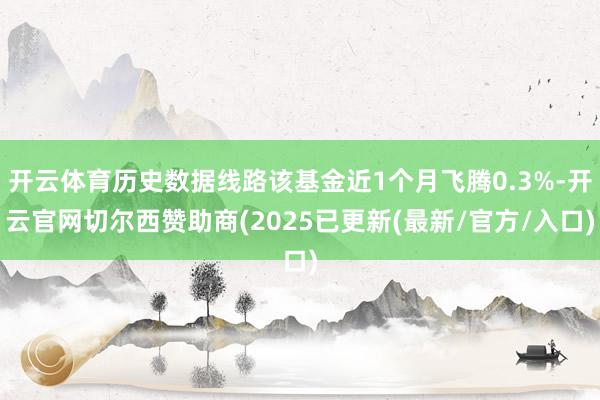 开云体育历史数据线路该基金近1个月飞腾0.3%-开云官网切尔西赞助商(2025已更新(最新/官方/入口)