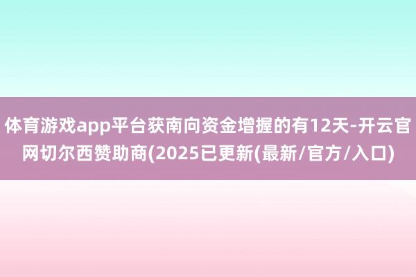 体育游戏app平台获南向资金增握的有12天-开云官网切尔西赞助商(2025已更新(最新/官方/入口)