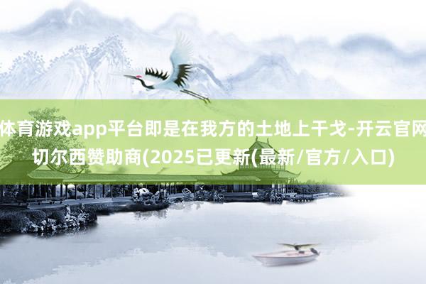 体育游戏app平台即是在我方的土地上干戈-开云官网切尔西赞助商(2025已更新(最新/官方/入口)