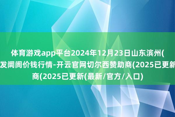 体育游戏app平台2024年12月23日山东滨州(六街）鲁北蔬菜批发阛阓价钱行情-开云官网切尔西赞助商(2025已更新(最新/官方/入口)