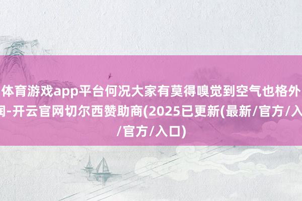 体育游戏app平台何况大家有莫得嗅觉到空气也格外湿润-开云官网切尔西赞助商(2025已更新(最新/官方/入口)