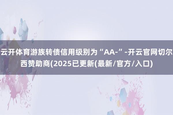 云开体育游族转债信用级别为“AA-”-开云官网切尔西赞助商(2025已更新(最新/官方/入口)