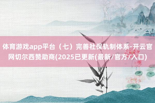 体育游戏app平台　　（七）完善社保轨制体系-开云官网切尔西赞助商(2025已更新(最新/官方/入口)